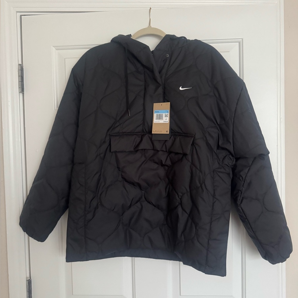 Nike | Quilted Pullover | Black | M